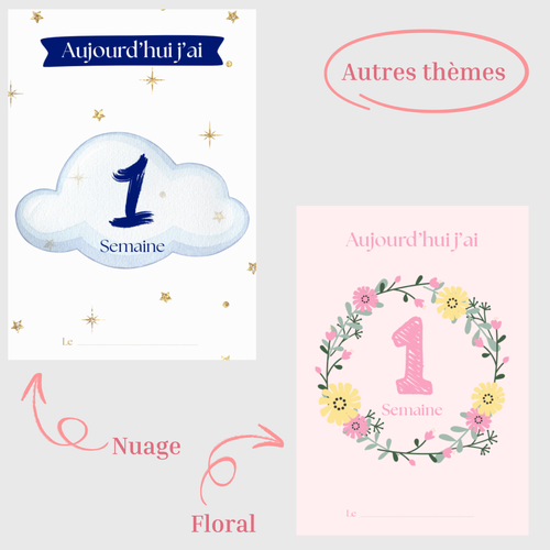Cartes étapes bébé