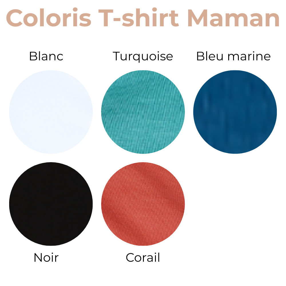 coloris t shirt maman coloris t shirt maman
